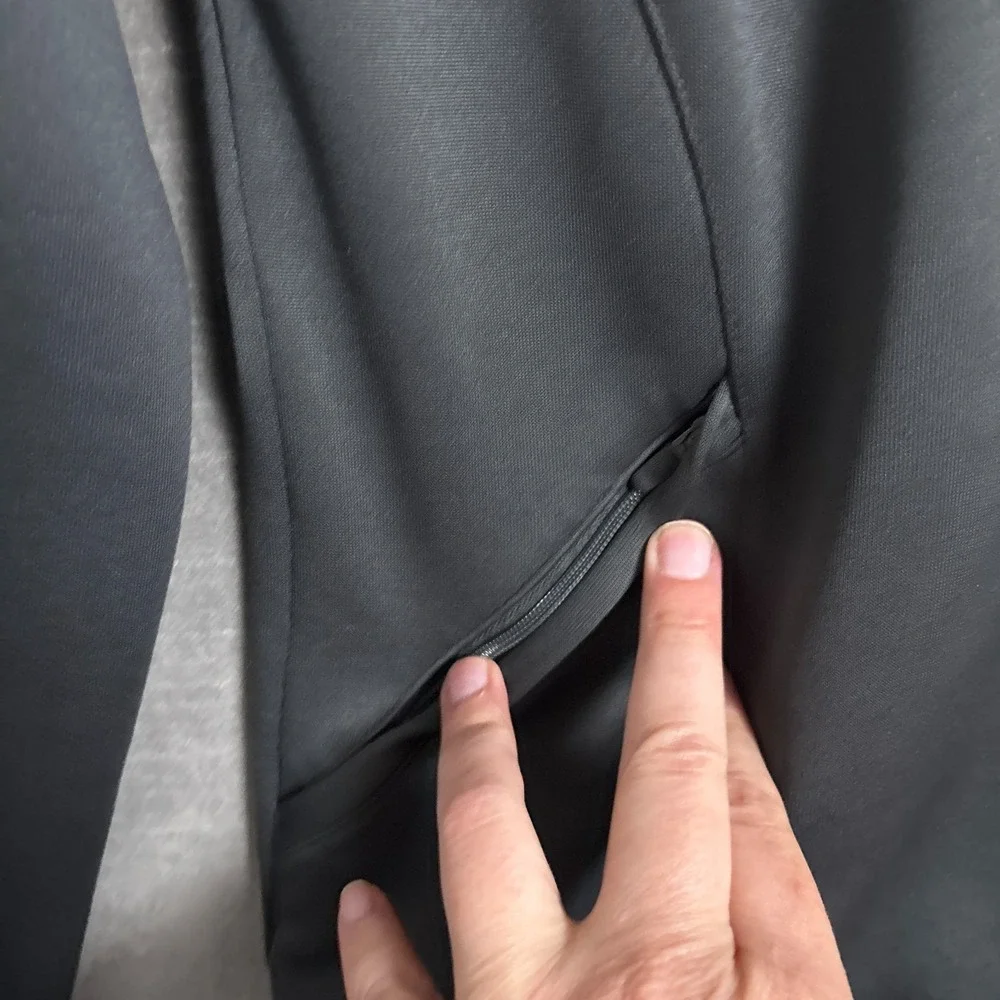 Nike Team Avenger Warm Up Jacket Womens M Gray Full Zip Thumb Hole Track Running - Picture 5 of 14